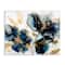 Stupell Industries Blue Swirling Modern Flowers Canvas Wall Art